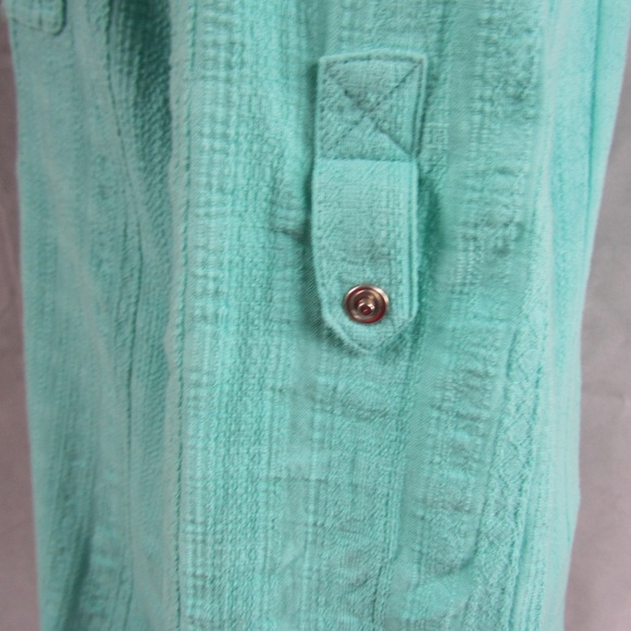 Soft Surroundings Medium Top Blouse Snap Front L/S - Picture 5 of 8